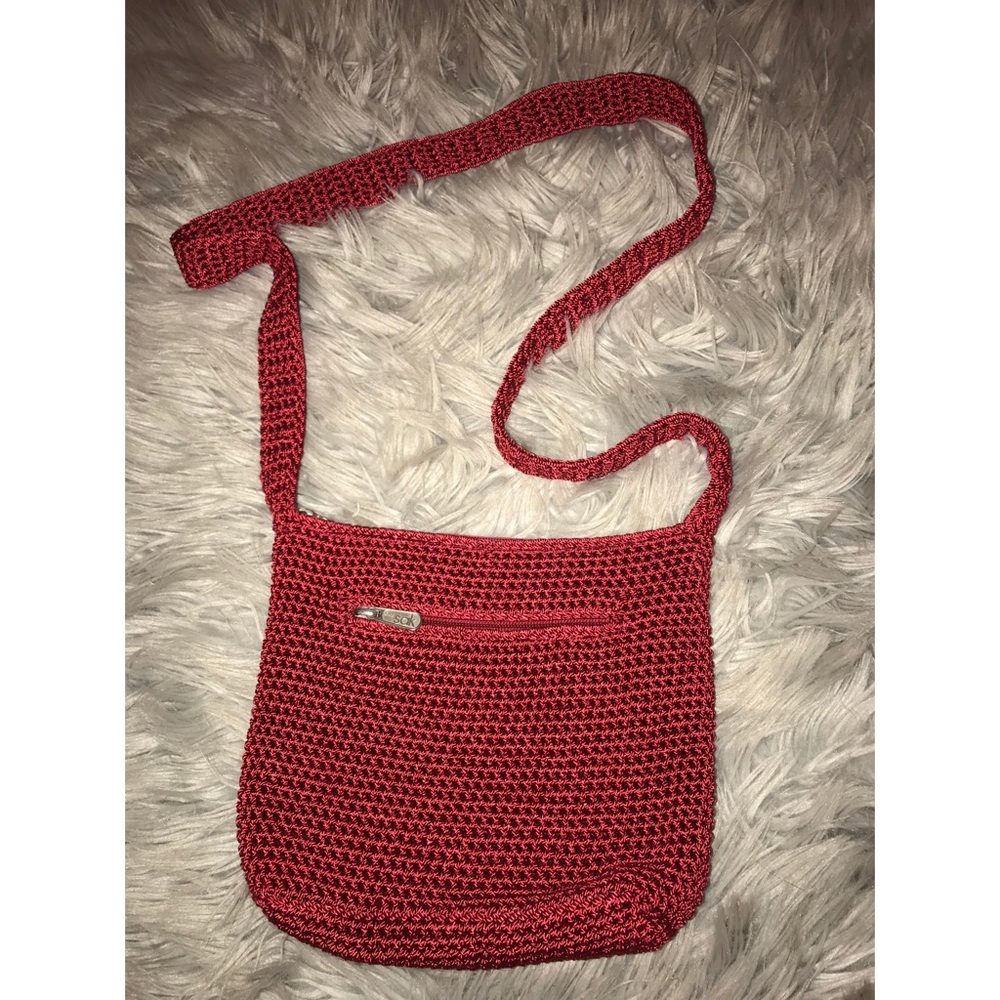 The Sak red knit purse